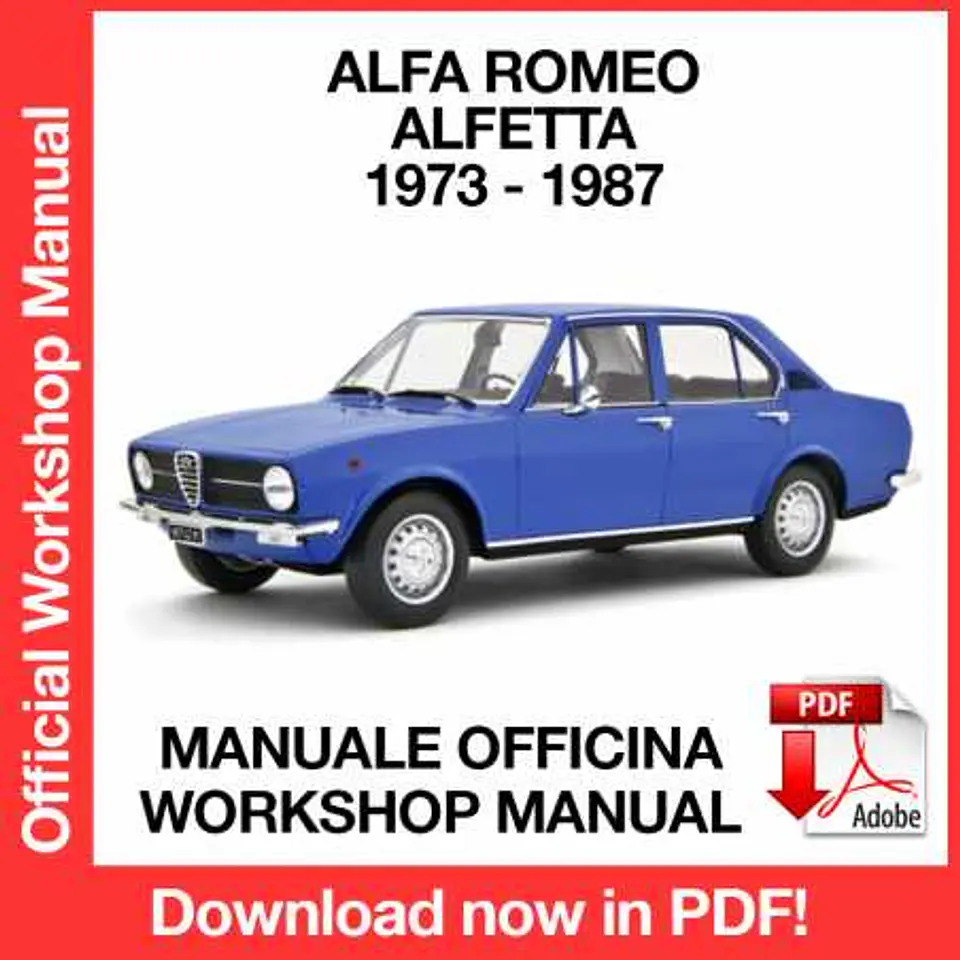 Alfa Romeo Alfetta (1973-1987) (EN) Workshop Repair Manual FREE PDF Download 1