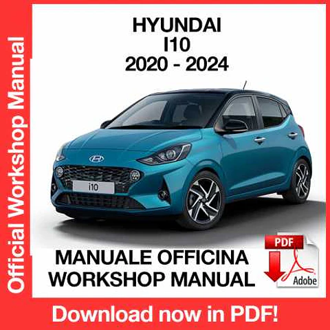 Hyundai i10 (2020, 2021, 2022, 2023,) (ITA) Workshop Repair Manual FREE PDF Download