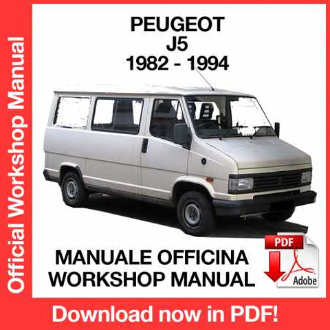 Peugeot J5 (1982, 1983, 1984, 1985, 1986, 1987) (EN) Workshop Repair Manual FREE PDF Download
