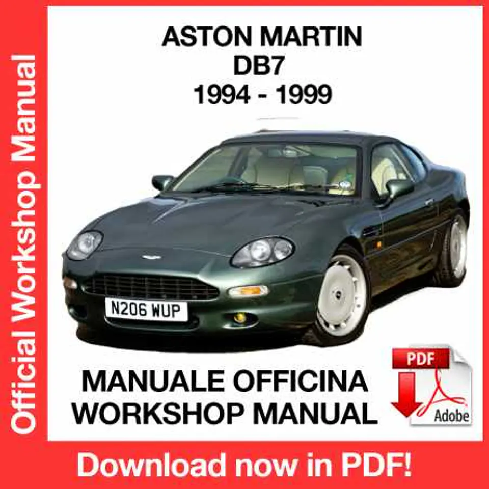 Aston Martin DB7 (1994, 1995, 1996, 1997, 1998, 1999) (EN) Workshop Repair Manual FREE PDF Download 1