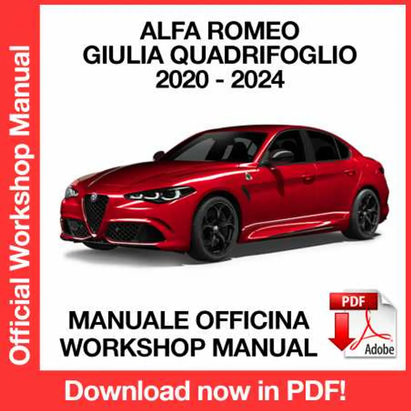 Alfa Romeo Giulia QV Quadrifoglio (2020, 2021, 2022, 2023, 2024) (EN) Workshop Repair Manual FREE PDF Download 1
