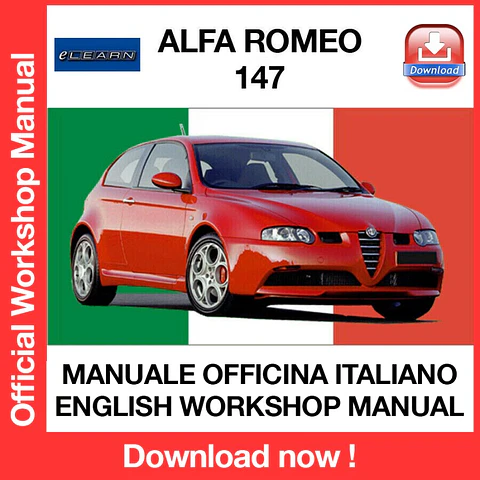 ALFA ROMEO 147 (ITA) (EN) Workshop Repair Manual FREE PDF Download