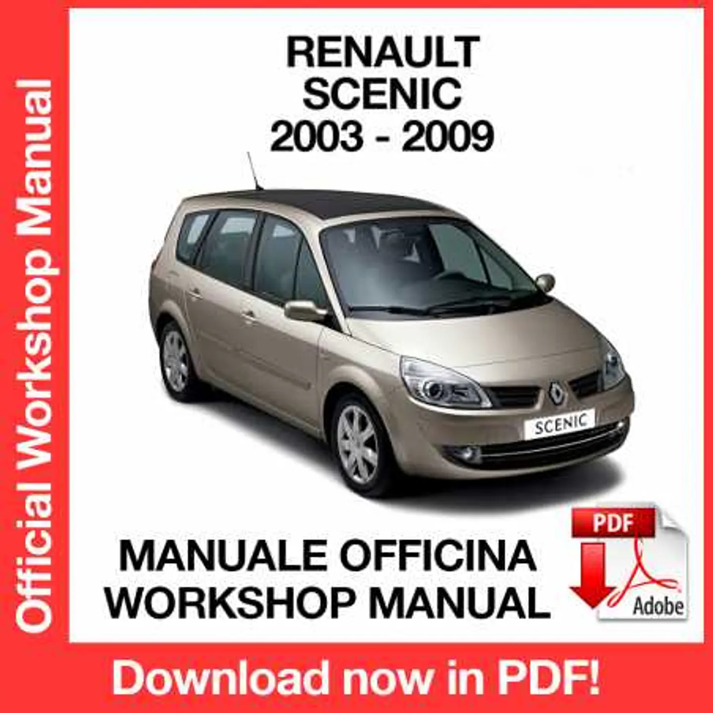 Renault Scenic II J84 (2003, 2004, 2005, 2006, 2007, 2008, 2009) (EN) Workshop Repair Manual FREE PDF Download 1