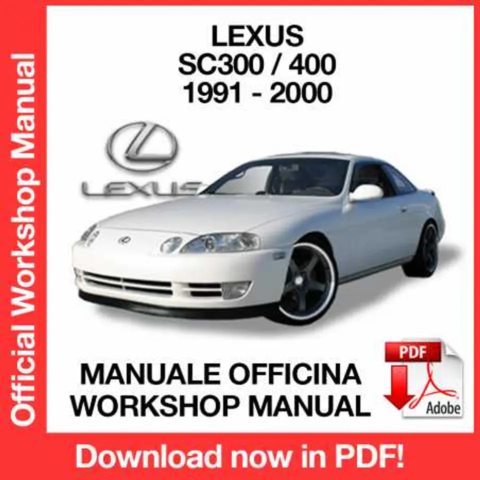 Lexus SC300 SC400 (1991, 1992, 1993, 1994, 1995) (EN) Workshop Repair Manual FREE PDF Download 1