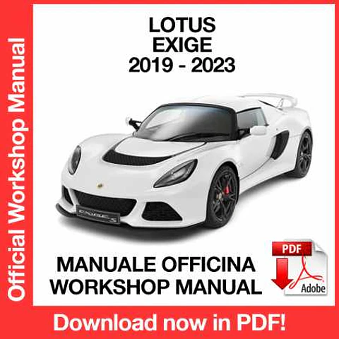 Lotus Exige (2019, 2020, 2021, 2022, 2023) (EN) Workshop Repair Manual FREE PDF Download