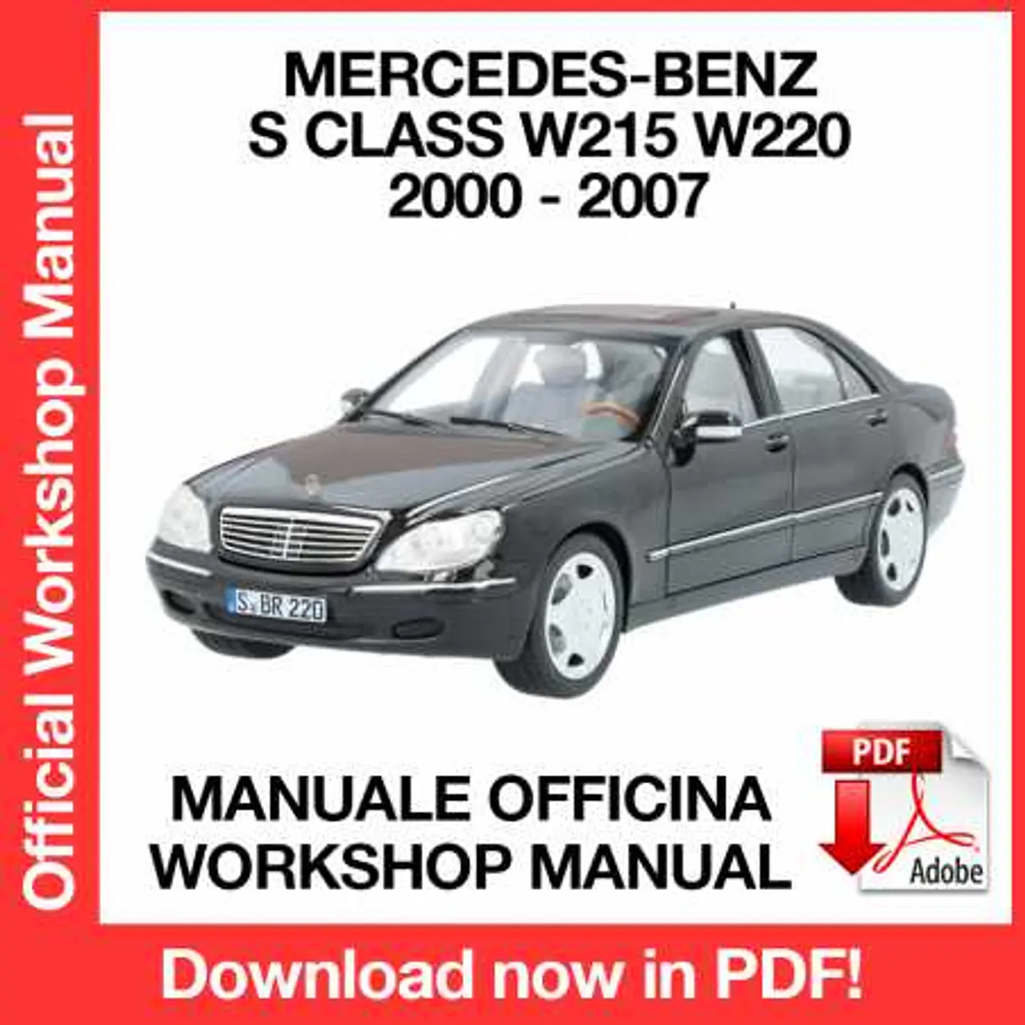 Mercedes Benz S Class W215 W220 (2000, 2001, 2002, 2003) (EN) Workshop Repair Manual FREE PDF Download 1