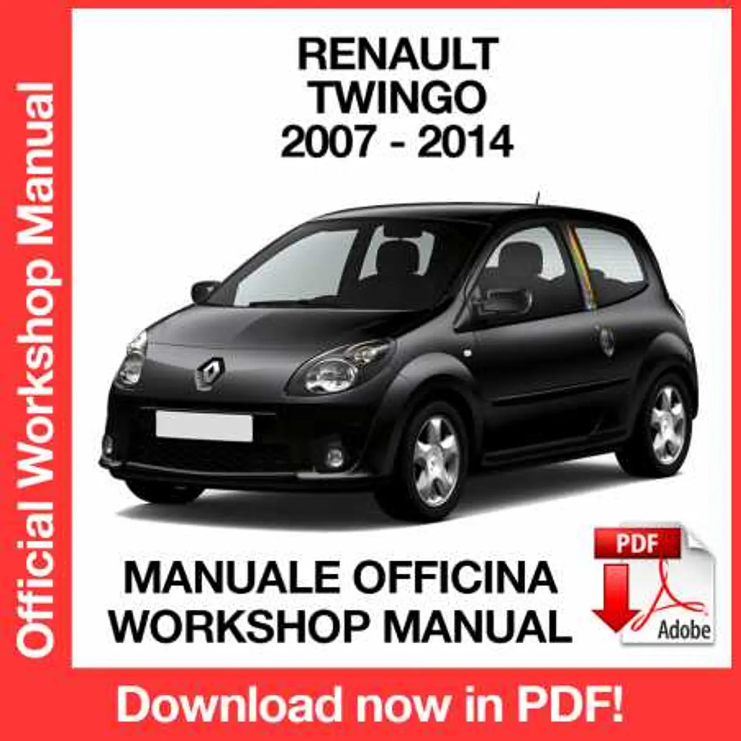 Renault Twingo II X44 (2007, 2008, 2009, 2010, 2011, 2012, 2013, 2014) (EN) Workshop Repair Manual FREE PDF Download 1