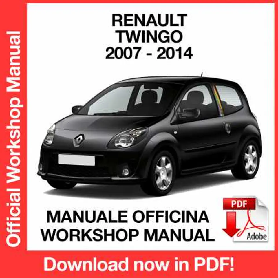 Renault Twingo II X44 (2007, 2008, 2009, 2010, 2011, 2012, 2013, 2014) (EN) Workshop Repair Manual FREE PDF Download 1