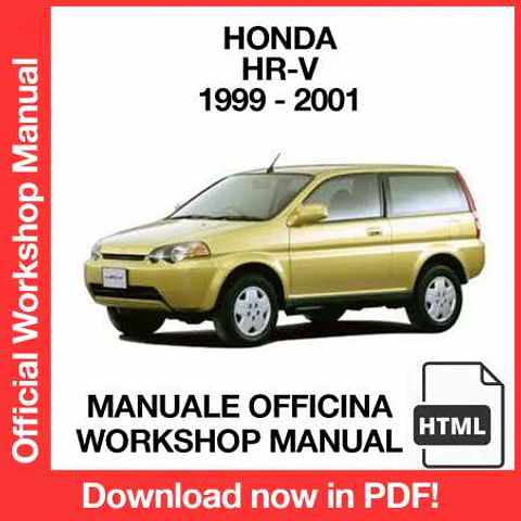 Honda H-RV HRV (1999, 2000, 2001) (EN) Workshop Repair Manual FREE PDF Download