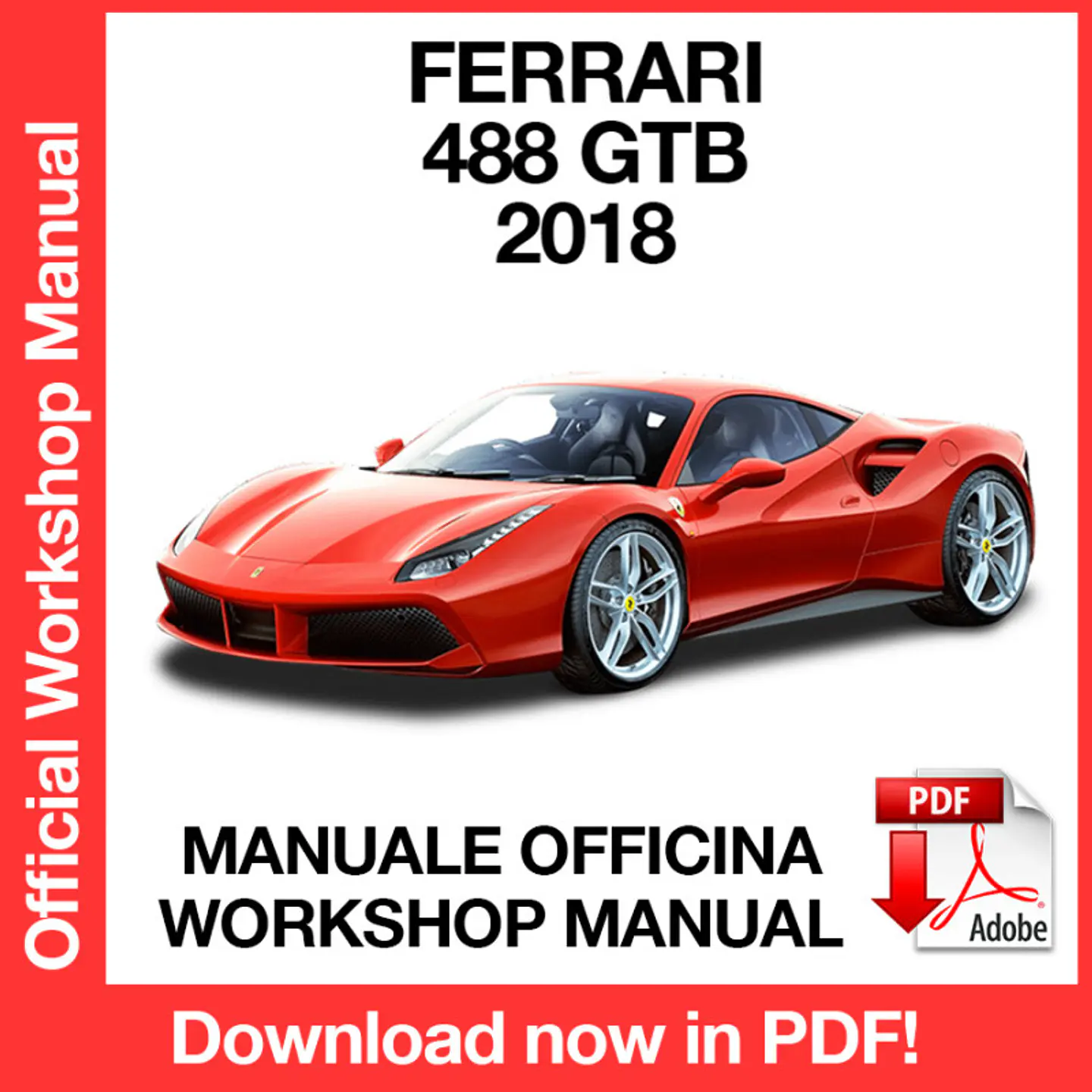 FERRARI 488 GTB (EN) Workshop Repair Manual FREE PDF Download 1