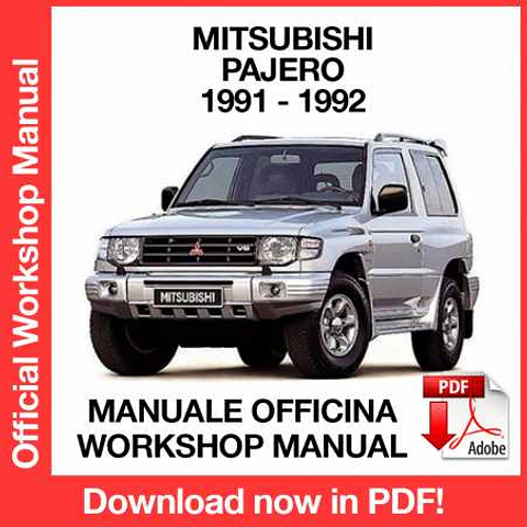Mitsubishi Pajero (1991-1992) (EN) Workshop Repair Manual FREE PDF Download