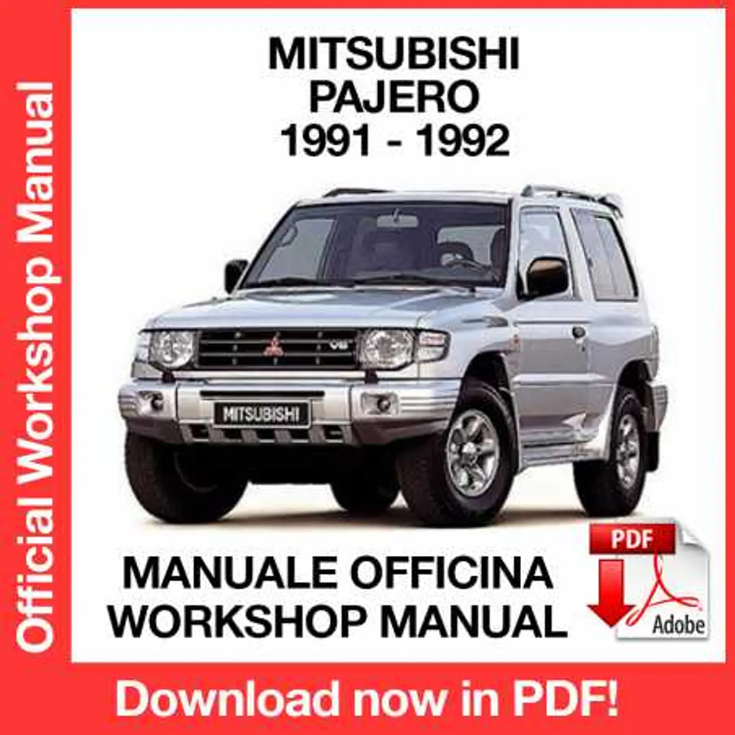Mitsubishi Pajero (1991-1992) (EN) Workshop Repair Manual FREE PDF Download 1
