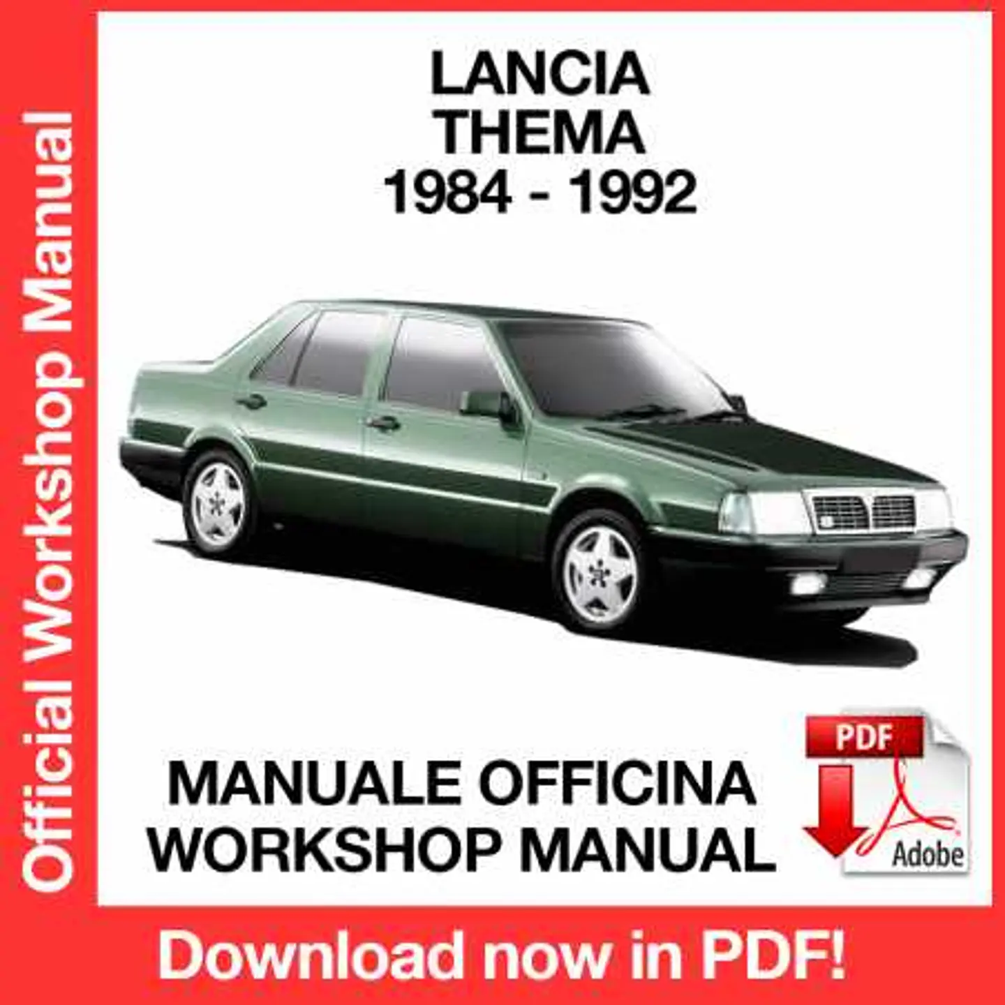 Lancia Thema (1989, 1990, 1991, 1992) (EN) Workshop Repair Manual FREE PDF Download 1