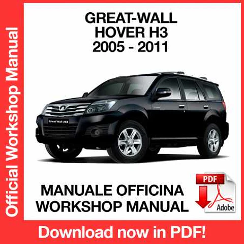 Great Wall Hover H3 (2005, 2006, 2007, 2008, 2009, 2010, 2011) (EN) Workshop Repair Manual FREE PDF Download
