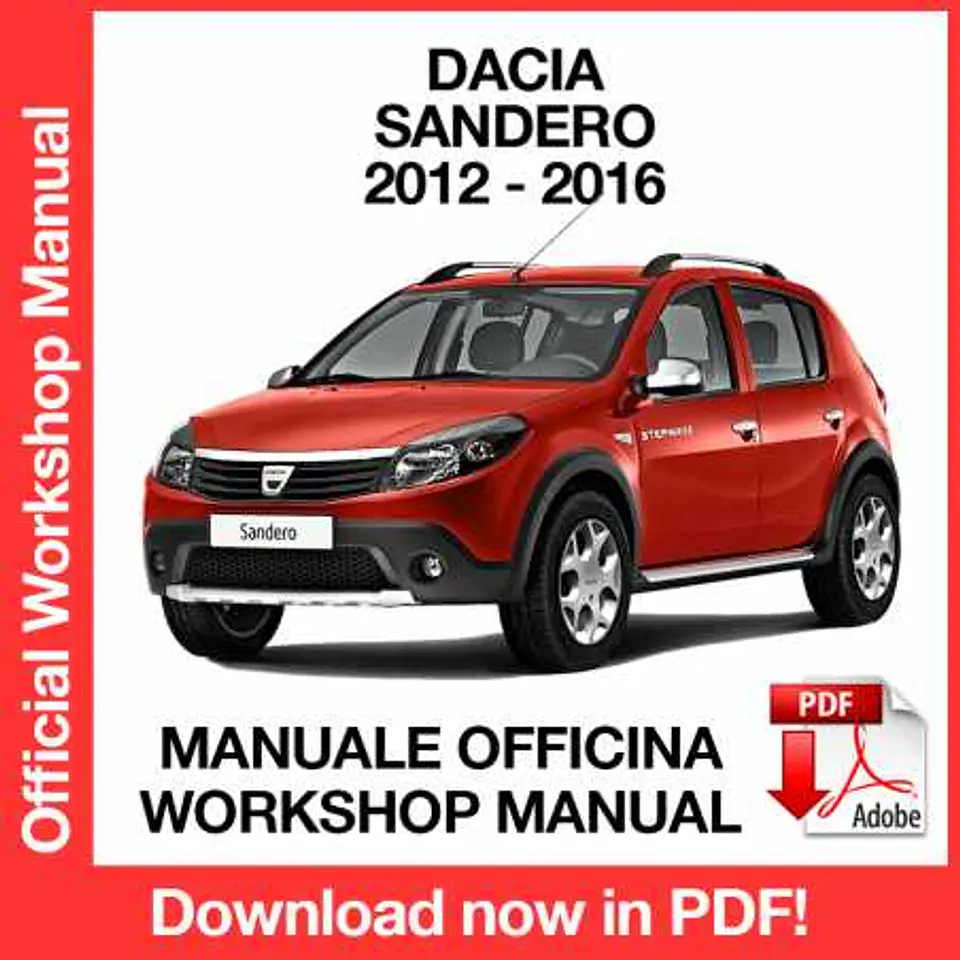 Dacia Sandero (2012, 2013, 2014, 2015, 2016) (EN) Workshop Repair Manual FREE PDF Download 1