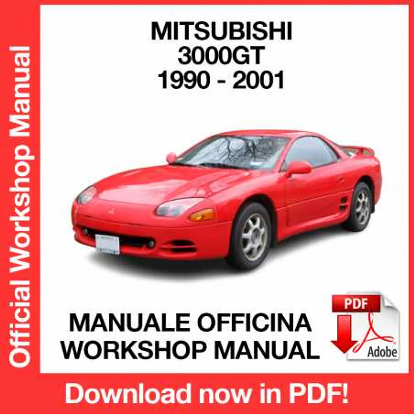 Mitsubishi 3000GT (1990, 1991, 1992, 1993, 1994, 1995, 1996) (EN) Workshop Repair Manual FREE PDF Download 1