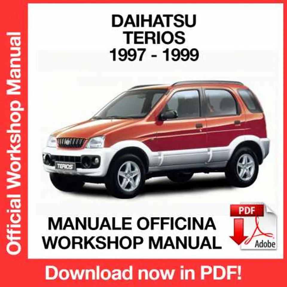 Daihatsu Terios J100 (1997, 1998, 1999) (EN) Workshop Repair Manual FREE PDF Download 1