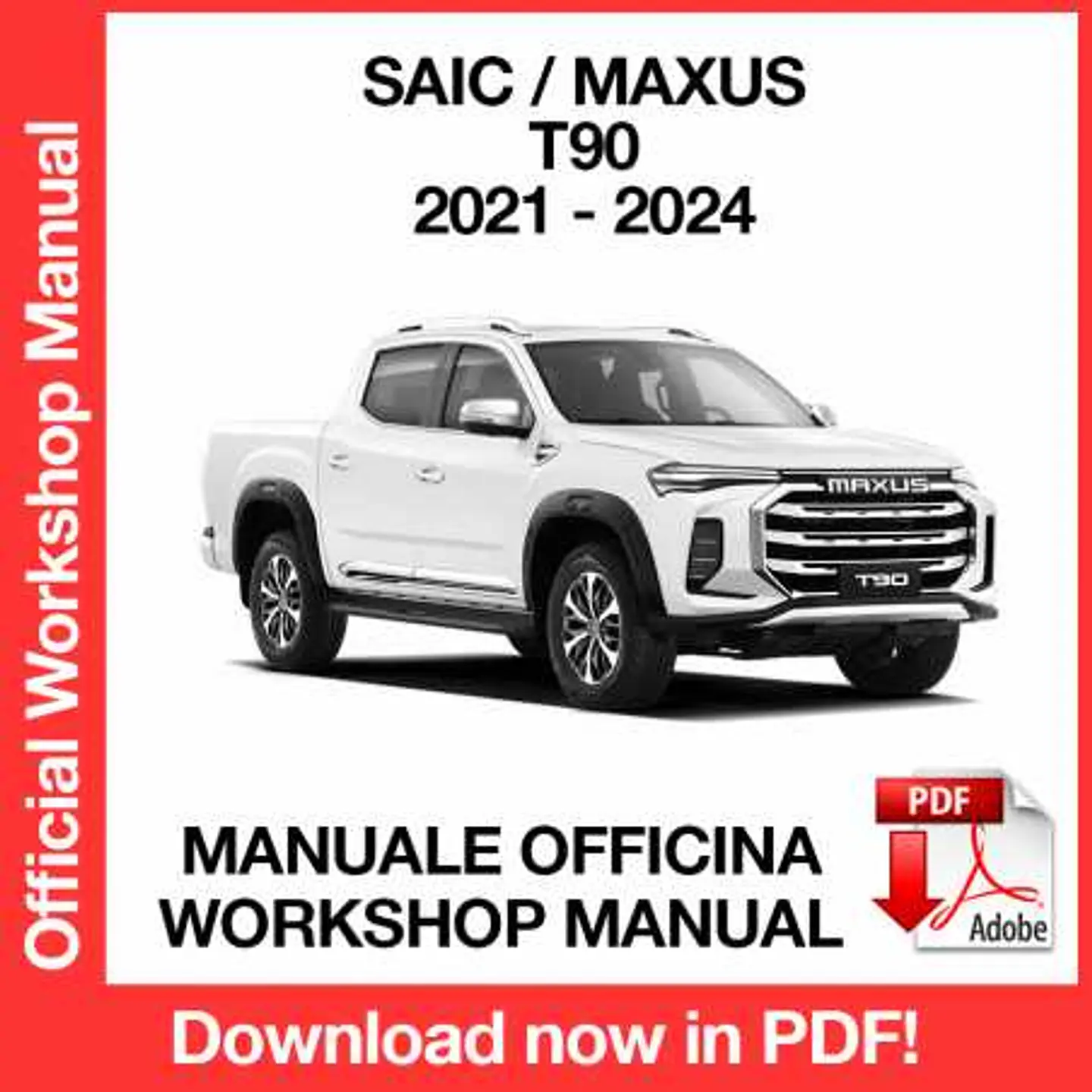 Saic Maxus T90 (2021, 2022, 2023, 2024) (EN) Workshop Repair Manual FREE PDF Download 1