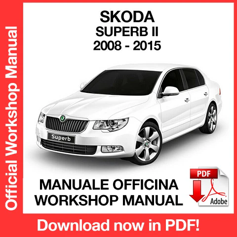Skoda Superb MK2 (2008, 2009, 2010, 2011, 2012, 2013, 2014, 2015) (EN) Workshop Repair Manual FREE PDF Download
