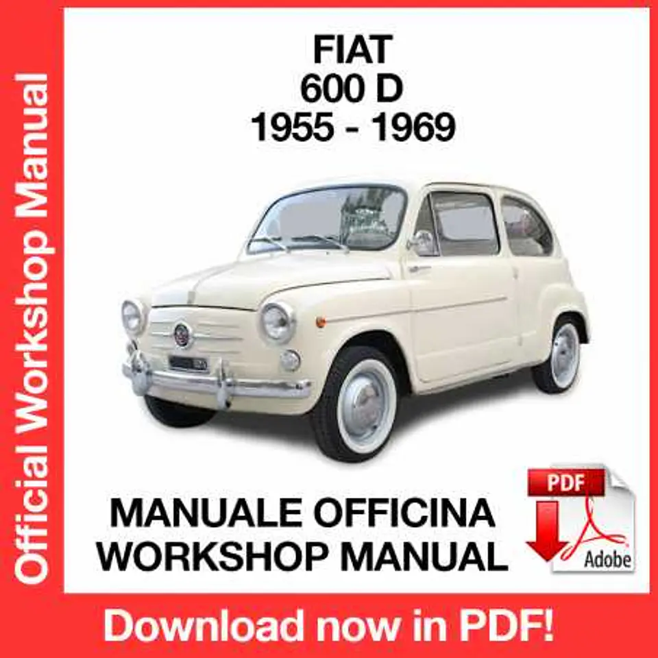 Fiat 600 D (1963, 1964, 1965, 1966, 1967, 1968, 1969) (EN) Workshop Repair Manual FREE PDF Download 1