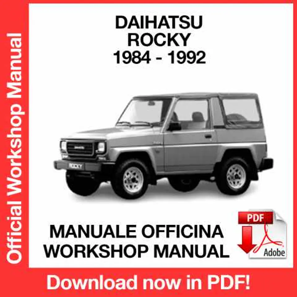 Daihatsu Rocky F70 F75 F77 (1984, 1985, 1986, 1987, 1988) (EN) Workshop Repair Manual FREE PDF Download 1