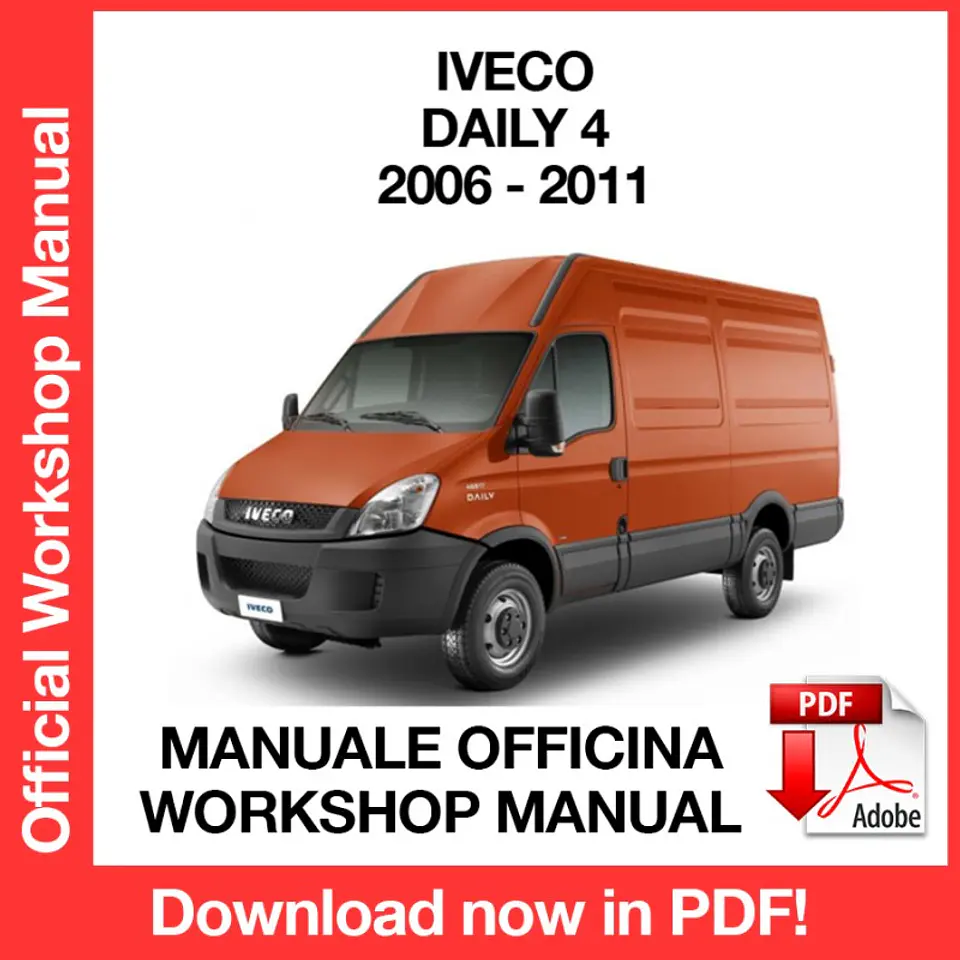 Iveco Daily 4 (2006, 2007, 2008, 2009, 2010, 2011) (EN) Workshop Repair Manual FREE PDF Download 1