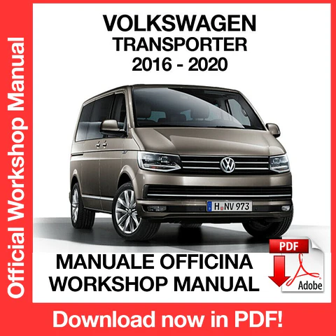 Volkswagen Transporter T6 (2016-2017-2018-2019-2020) (EN) Workshop Repair Manual FREE PDF Download
