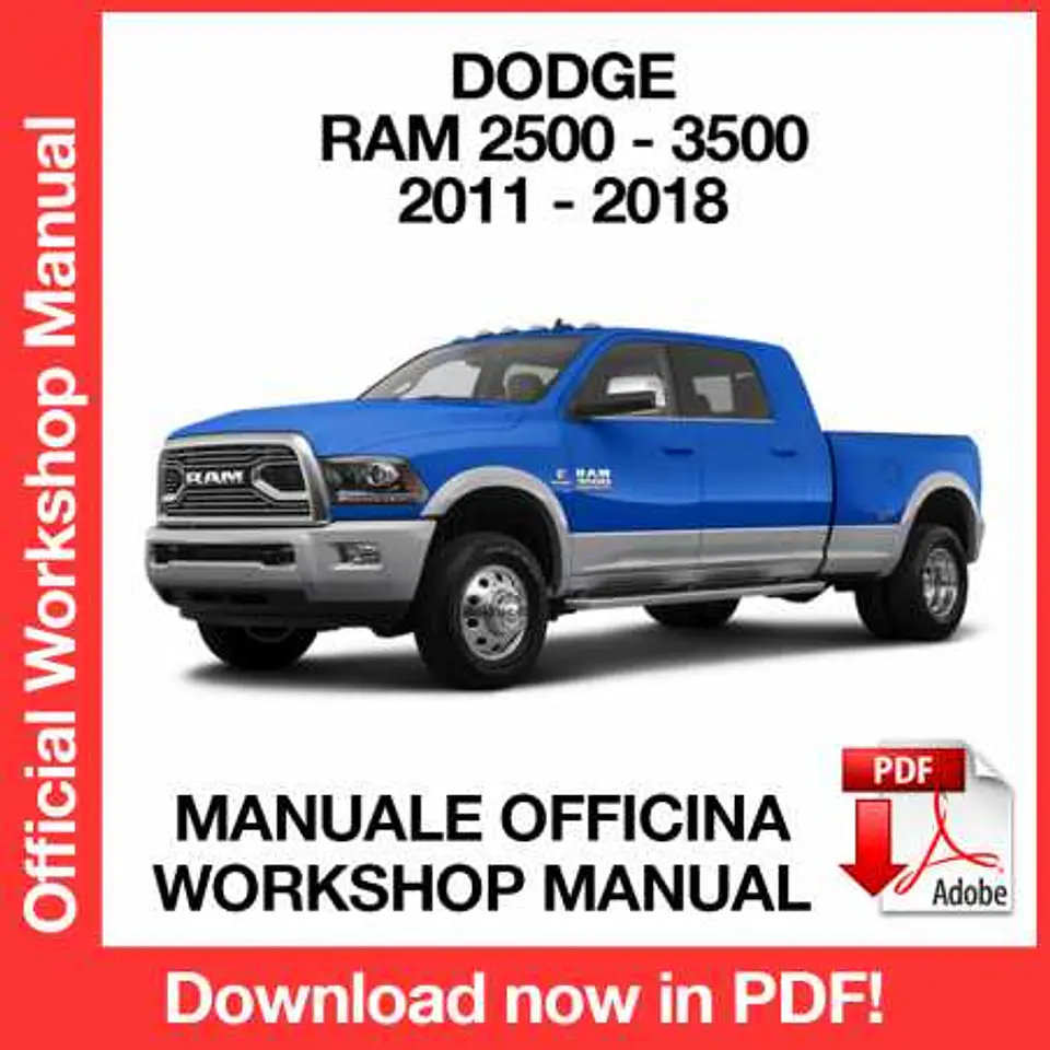 Dodge RAM 2500 3500 (2011, 2012, 2013, 2014) (EN) Workshop Repair Manual FREE PDF Download 1