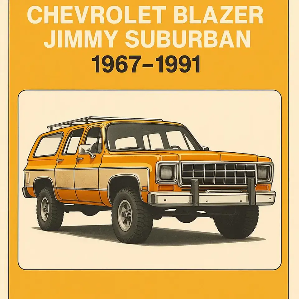Chevrolet Blazer Jimmy Suburban 1967-1991 Workshop Manual FREE PDF Download 1