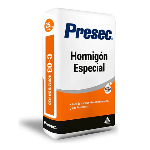 Mortero Hormigón Preparado H30 Presec