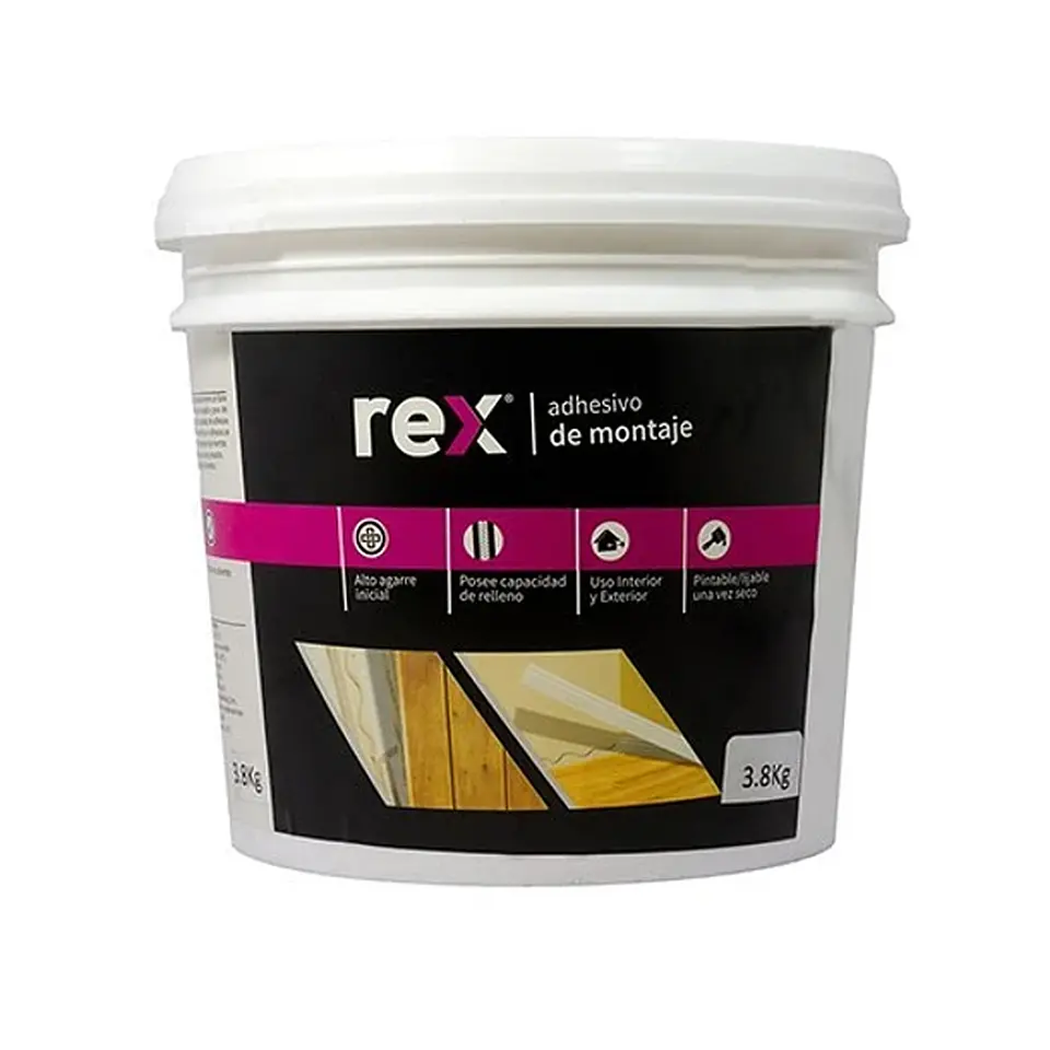 Rex Adhesivo Montaje Galón 3,8 kg 1