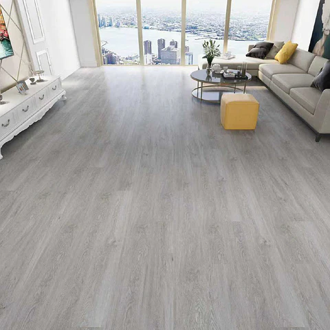 Piso Vinílico SPC Gris Patagonia 2,80mt2, 5mm 122x23cm