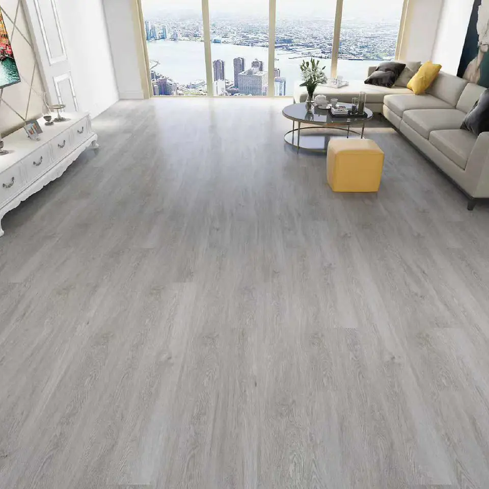 Piso Vinílico SPC Gris Patagonia 2,80mt2, 5mm 122x23cm 1