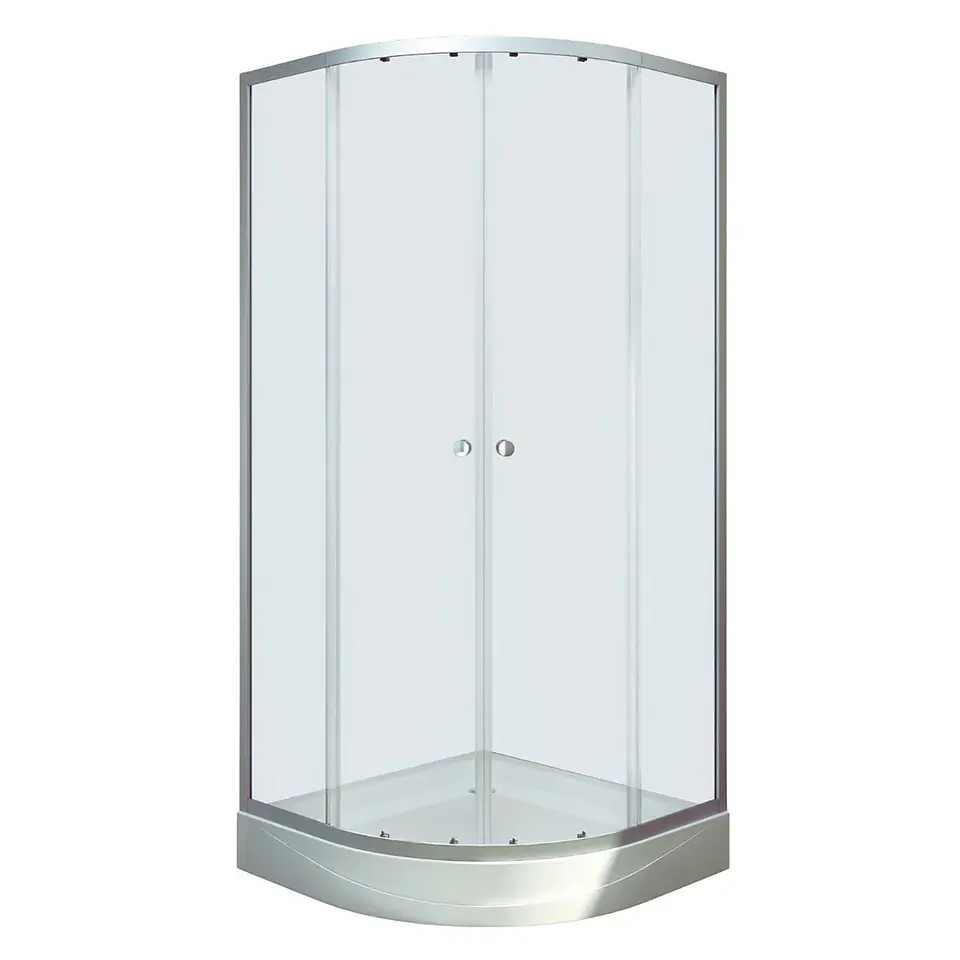Combo Cabina de ducha 90x90x200 + WC OnePiece + Duchador Cromado 2