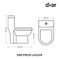 Wc One Piece Descarga a Muro 4/6 Litros Certificado - Miniatura 3