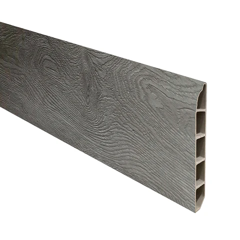 Guardapolvo Piso SPC, Gris Biselado, 2,4mt x 6cm, 12mm