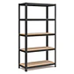 Estante Rack Metálico Negro 90x40x180cm, 5 Repisas,  175kg - Miniatura 1
