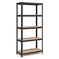 Estante Rack Metálico Negro 70x30x150cm, 5 Repisas, 175kg - Miniatura 1