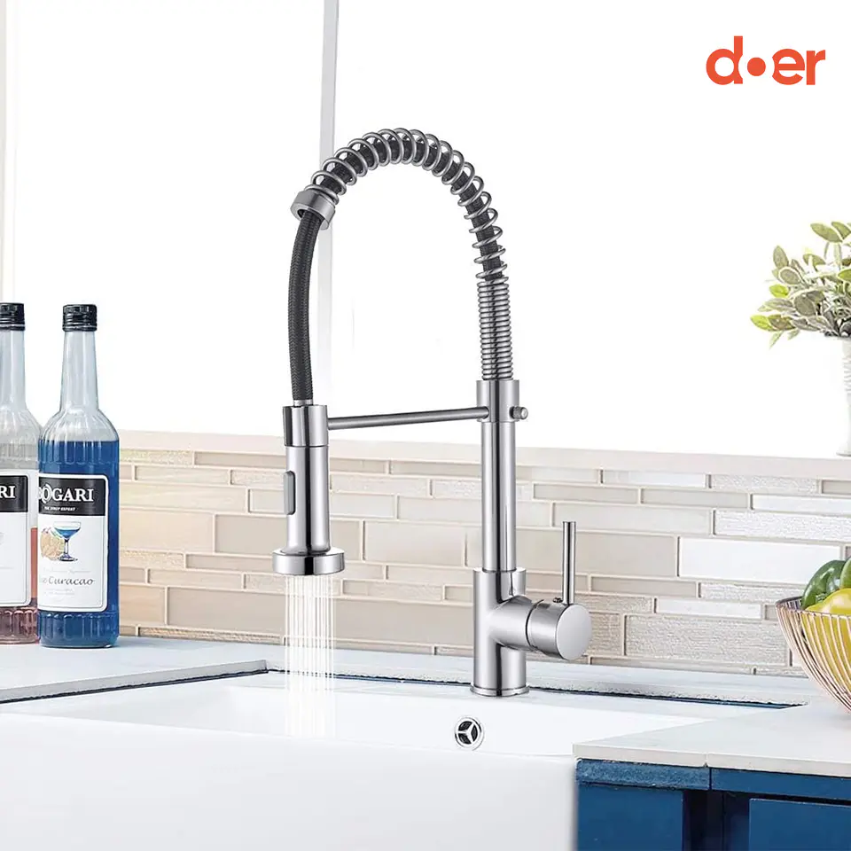 Monomando de Cocina Flexible Cromo Bermejo 3