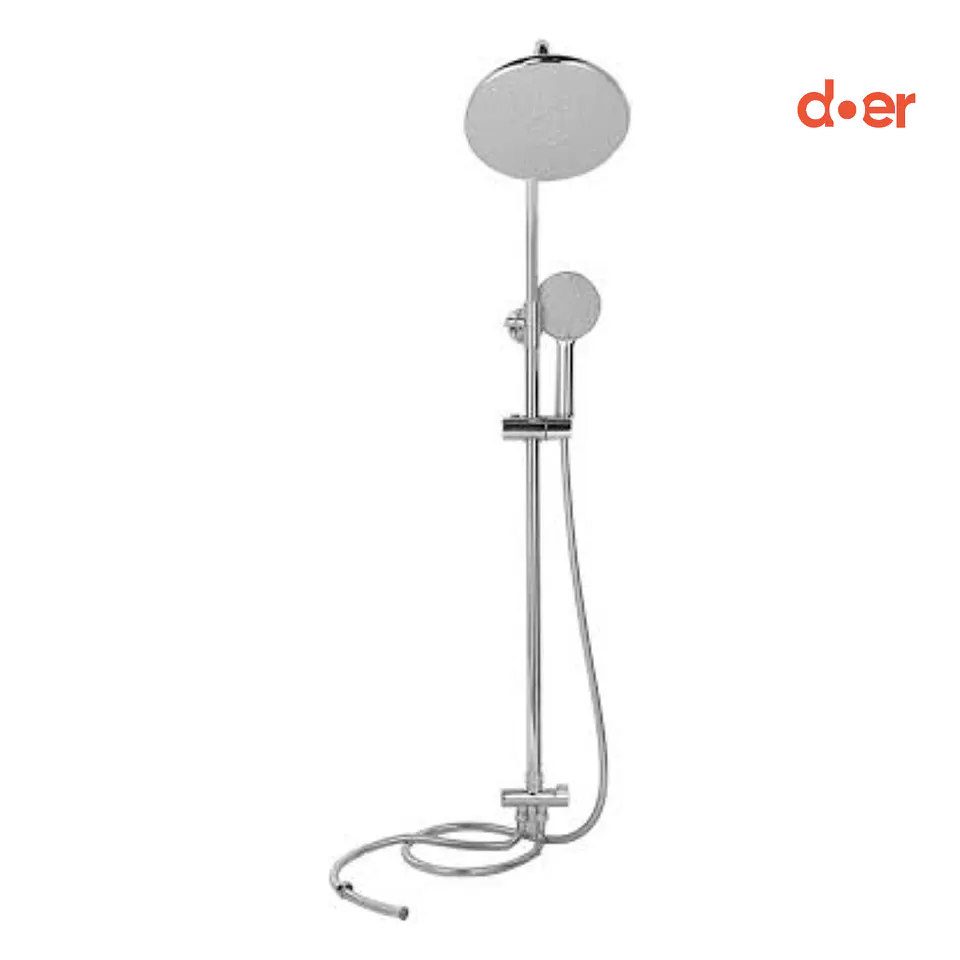 Columna de ducha redonda con Duchador Cromo   4