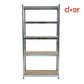 Estante Rack Metálico 180x90x40 galvanizado soporta 500kg - Miniatura 7