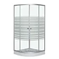 Cabina ducha Shower Curvo 90 x 90 x 192 cm Satinado - Miniatura 1