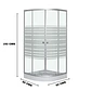 Cabina ducha Shower Curvo 90 x 90 x 192 cm Satinado - Miniatura 2