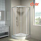 Cabina ducha Shower Curvo 80 x 80 x 192 cm Blanco - Miniatura 3