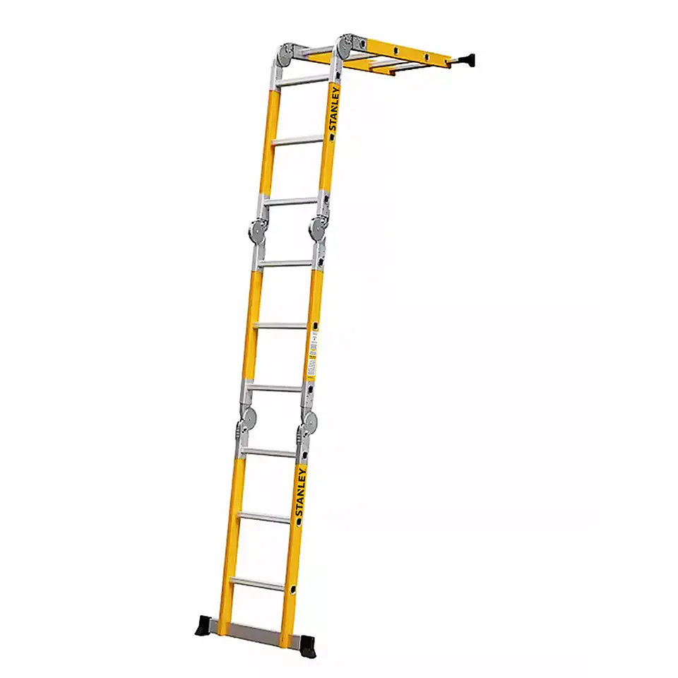 Escalera Stanley Articulada Dieléctrica 150Kg 4x3 7