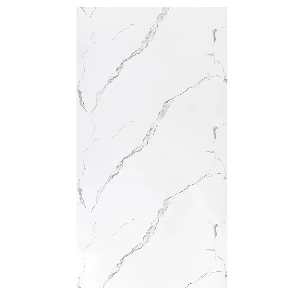 Plancha PVC estilo mármol, White para pared 122 x 244cm 2