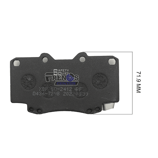 Pastilla De Freno Delantero Brake Pak Para  Toyota Hilux 4x4