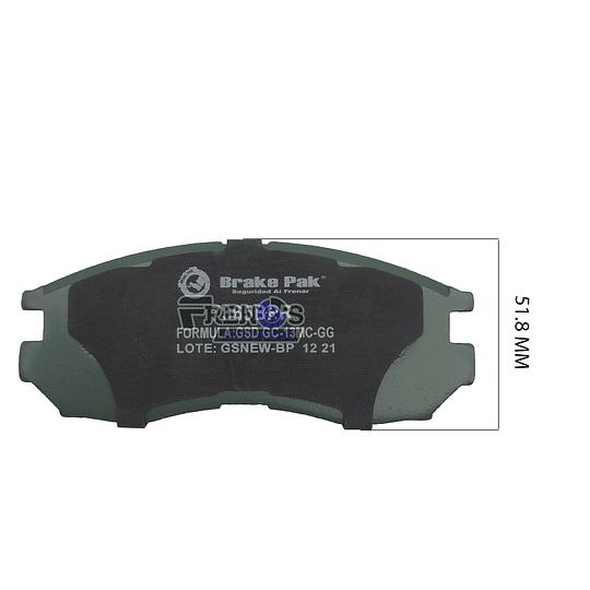 Pastilla De Freno Delantero Brake Pak Para  Dfsk C35