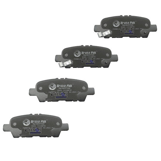 Pastilla De Freno Trasero Brake Pak Para  Nissan Rogue 