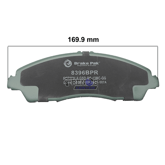 Pastilla De Freno Delantero Brake Pak Para  Honda Pilot 